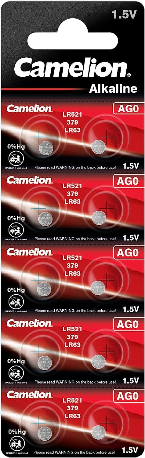 Camelion 12051000 AG 0 LR63 Battery - Multicolour (Pack of 10)