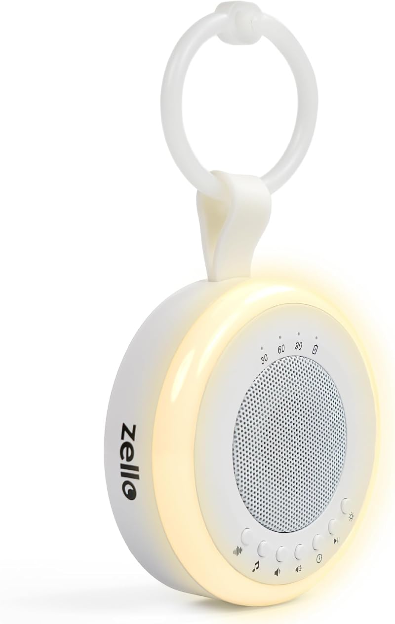 LUMI Zello Portable White Noise Machine Baby Sleep Aid with Night Light