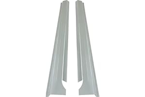 KUAFU Slip-on Rocker Panels Compatible with 2009-2018 Dodge Ram 1500 2500 3500 Crew Cab 4 Door Pickup Truck Rear Doors Driver & Passenger Side