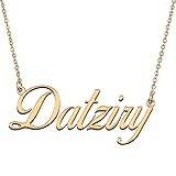 HUAN XUN Customized Custom Simple Any Name Necklace