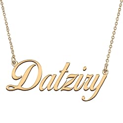 HUAN XUN Customized Custom Simple Any Name Necklace