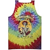 Ripple Junction Grateful Dead Men's Tank Top Tie Dye Bertha & Terrapin Turtles Muscle Fit Officially Licensed