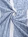 Allegra K Women's Long Sleeves Scoop Neck Striped Chevron Print Top L Blue