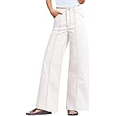 PEIHOT High Waisted Wide Leg Jeans for Women Trendy Stretchy Baggy High Rise Denim Pants Casual