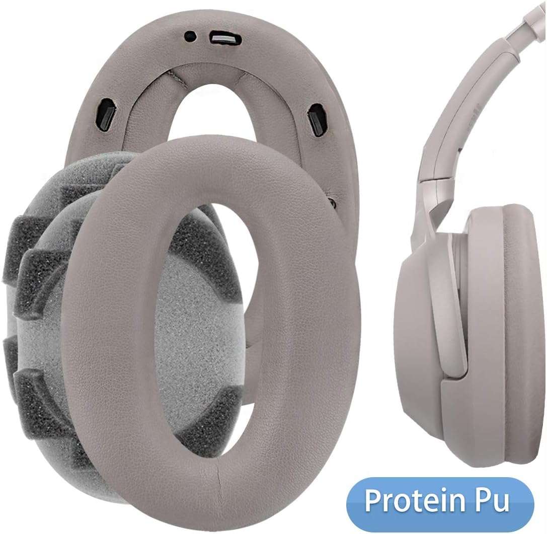 Mdr 1000x Headphones Earpads With Clip Ring And Tuning Tone Cotton Ear Cushion Ear Cover Ear Cups Repair Parts Plastic Ring Tuning Cotton Geekria Earpad Replacement For Wh1000xm2