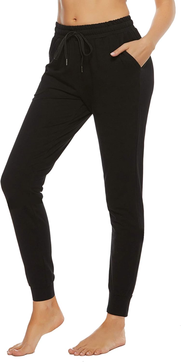 STELLE Women's Sweatpants Yoga Joggers Athletic Workout Track Pants with Pockets at  Women’s Clothing store