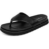 QIY Women Platform Thong Flip Flops Open Toe Slip On Sandals | Thick Cushioned Footbed Slides, Lightweight Comfort Flats for Beach Vacation, Daily Walking And Summer Casual Wear