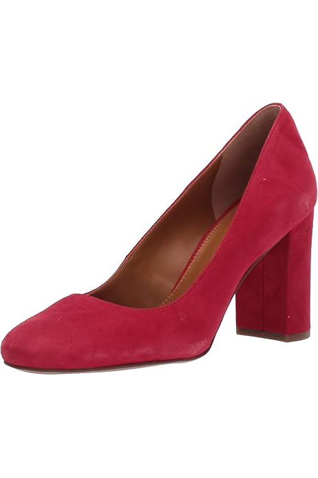 aziza block heel pump