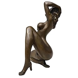 R REALONG Nude Female Bronze Sculpture - Sexy Naked