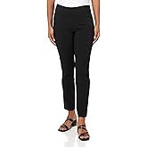 Briggs New York Women's Petite Super Stretch Millennium Welt Pocket Pull On Career Pant