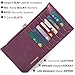 Loufayee UltraSlim Wallet for Women - Elegant Zipped Pocket Small Wallets - Stylish RFID Credit Card Holder (Burgundy)