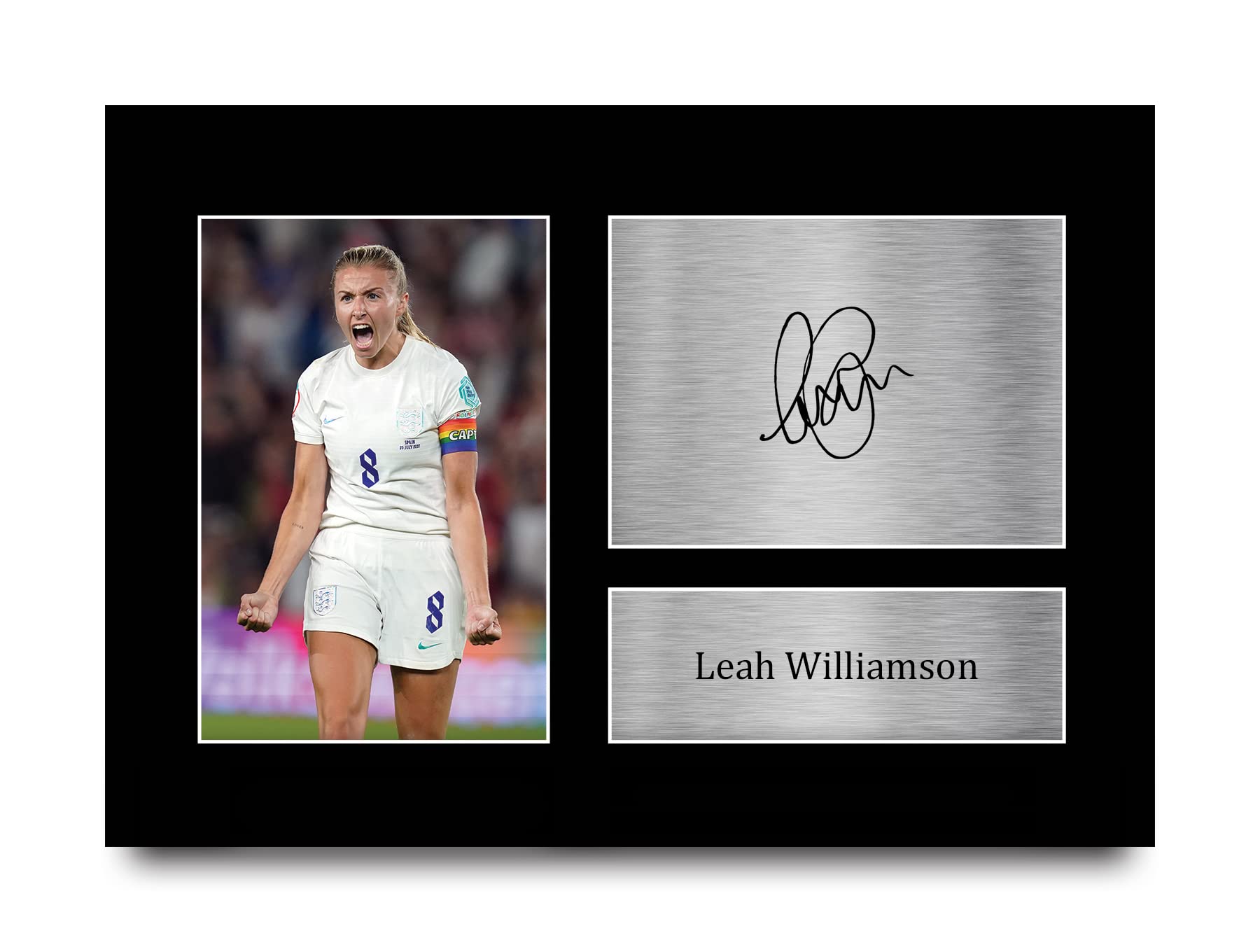 HWC Trading A4 Leah Williamson Womens England Gifts Printed Signed Autograph Picture for Football Fans and Supporters - A4