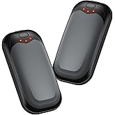infray Hand Warmers Rechargeable 2 Pack, Electric Hand Warmer Reusable 3 Levels Heating Pocket Warmer, USB AI Handwarmer Portable, Great Gifts for Men Women, Outdoor, Golf, Hunting