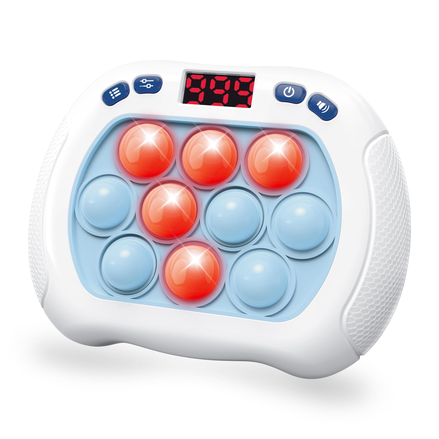 Photo 1 of Intoypad Pop Game Light Up Fidget Toy for Kids, 6 Modes LED Screen Quick Push Controller Electric Fidget Popper Game Quick Push Bubble Sensory Games Birthday Toys for Kids Lightblue