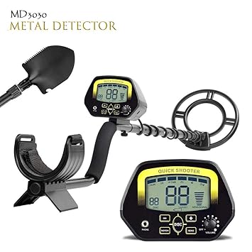 TOPQSC MD3030 - Detector de Metales (Pantalla LCD de Color Dorado y bajo el Agua Poco Profunda): Amazon.es: Jardín