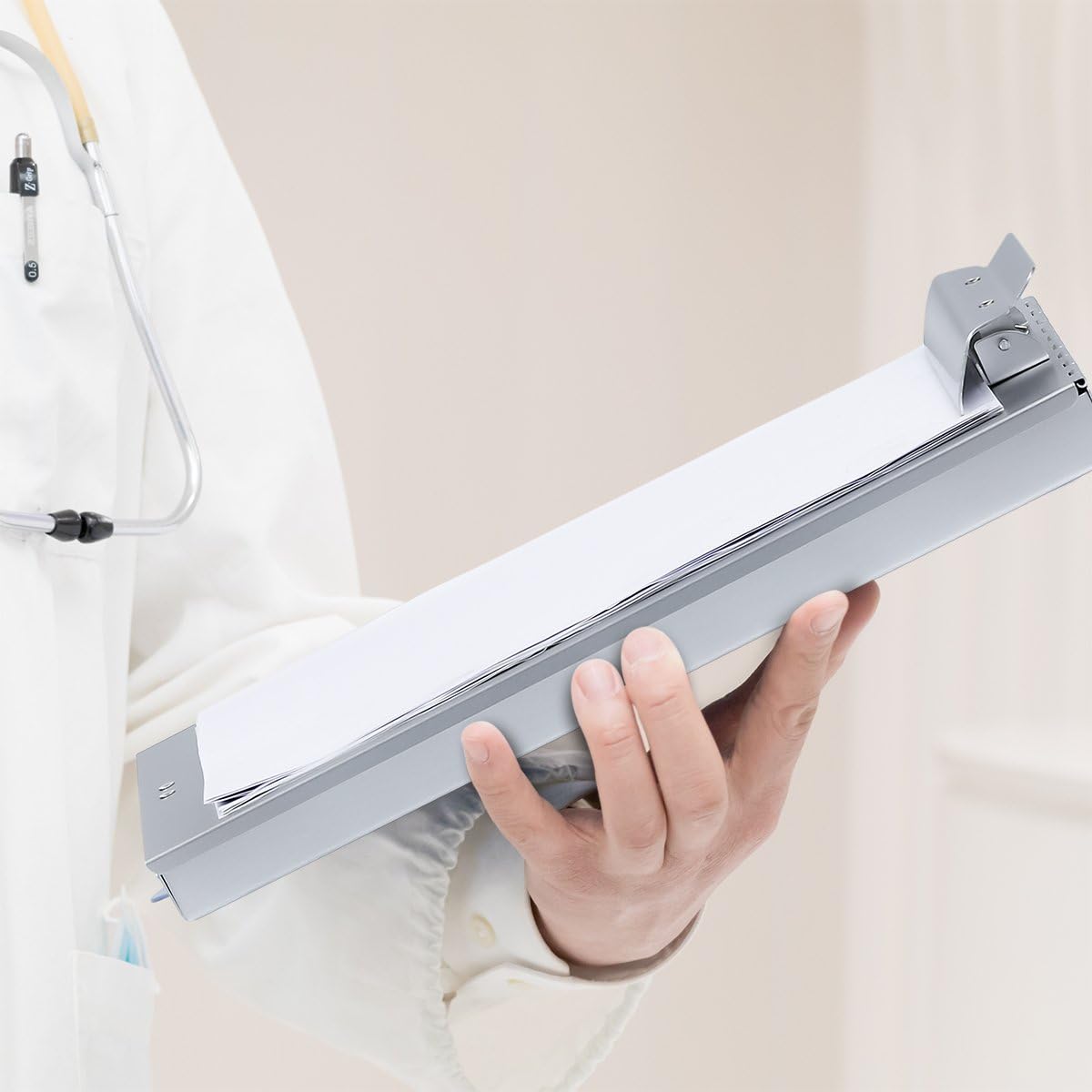 Metal Clipboard with Storage, Letter Size Form Holder Portfolio Aluminum Metal Binder with High Capacity Clip Posse Box - Surface for Legal Size Paper, for Office Business Professionals Stationer : Office Products