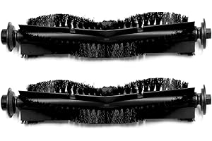 PIEGRICDIAT Robot Vacuum Accessories Fit For iHome Autovac Nova S1 /Autovac Nova S1 Pro, Replacement Parts Fit For BObsweep Dustin/ UltraVision/ Orb-i Self Empty Robot Vacuum (2PC-MAIN BRUSH)