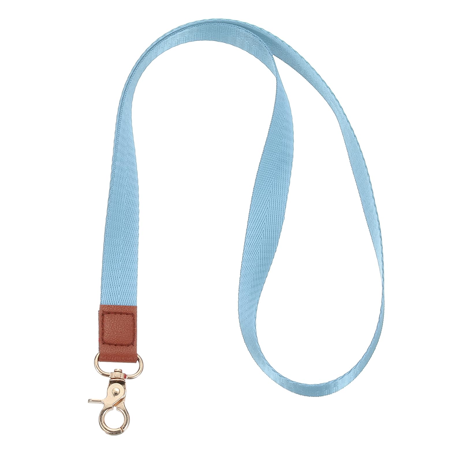 PATIKIL Key Lanyard, Modern Neck Lanyards Strap ID Badges Holder, Long Keychain Lanyard with Metal Clasp for Whistle Wallets Office Teacher Men Women Sky Blue