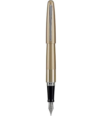 PILOT Stanza Ceramics Black MP 芯径0.5mm Pilot Metropolitan Fine Writing Fountain Pen, Black Barrel