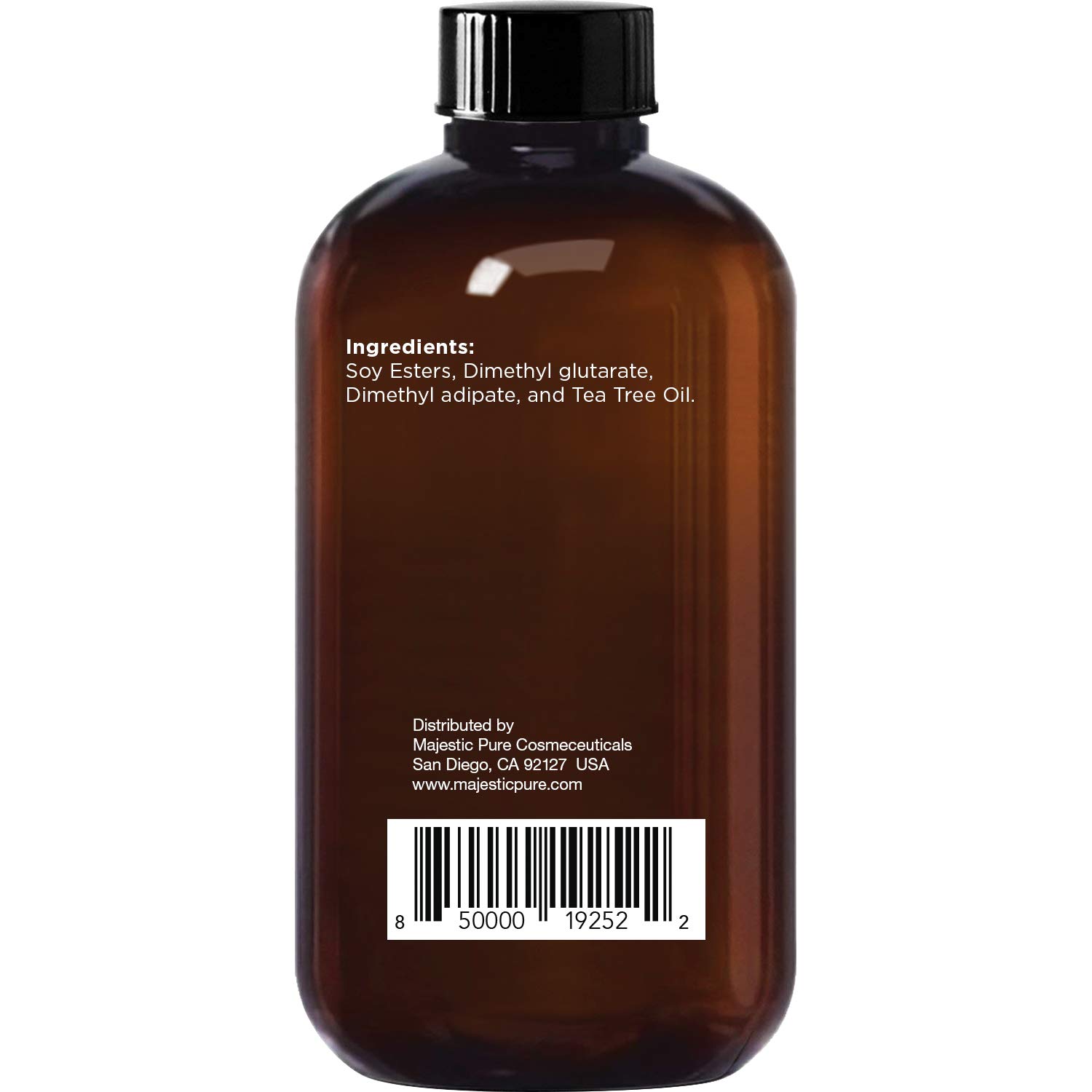 MAJESTIC PURE Soy Nail Polish Remover - Natural Acetone Free for Fingernail - Infused with Tea Tree Oil - Safe, Healthy, Gentle, Strengthening and Non Toxic - 4 fl oz : Beauty