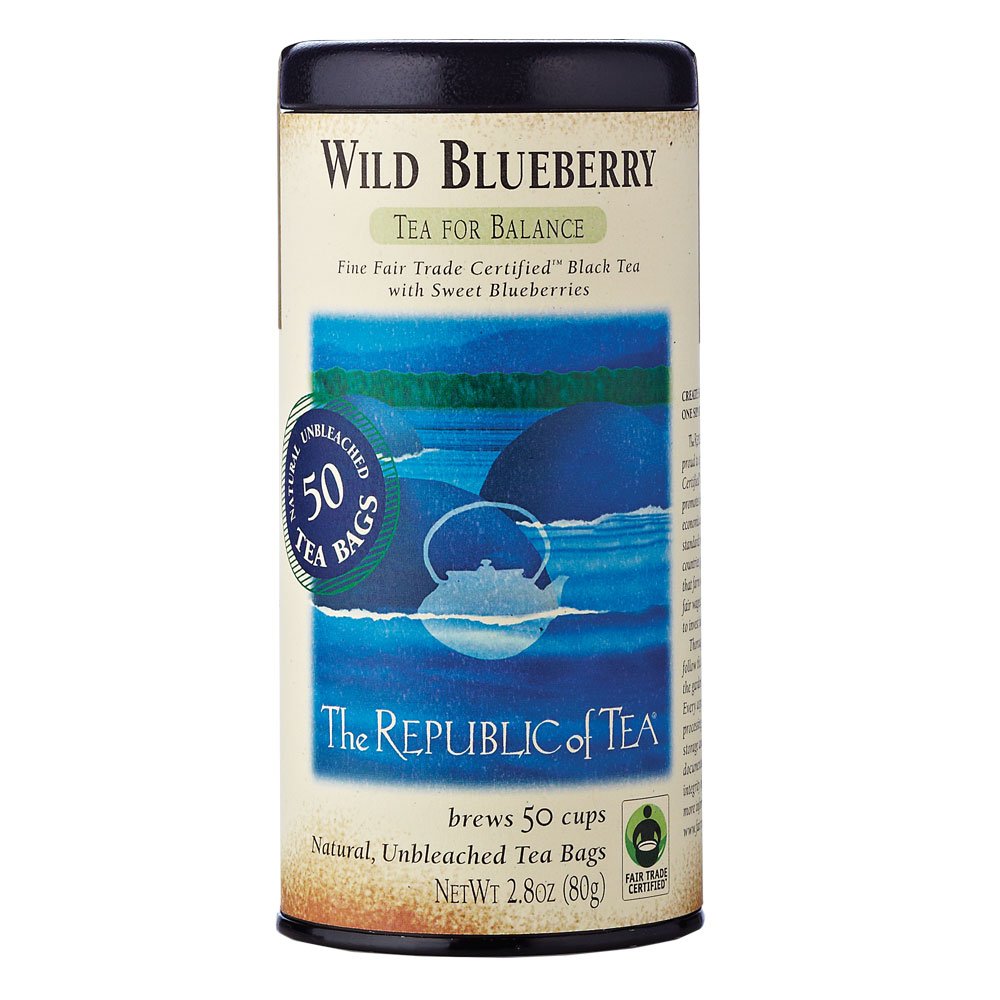 The Republic of Tea, Wild Blueberry Black Tea, 50-Count