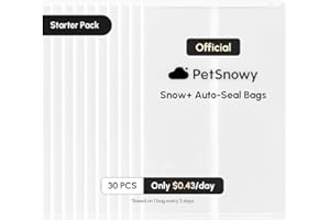 PetSnowy Cat Litter Box Liners, Self-Sealing Waste Drawer Bags for Automatic Cat Litter Box