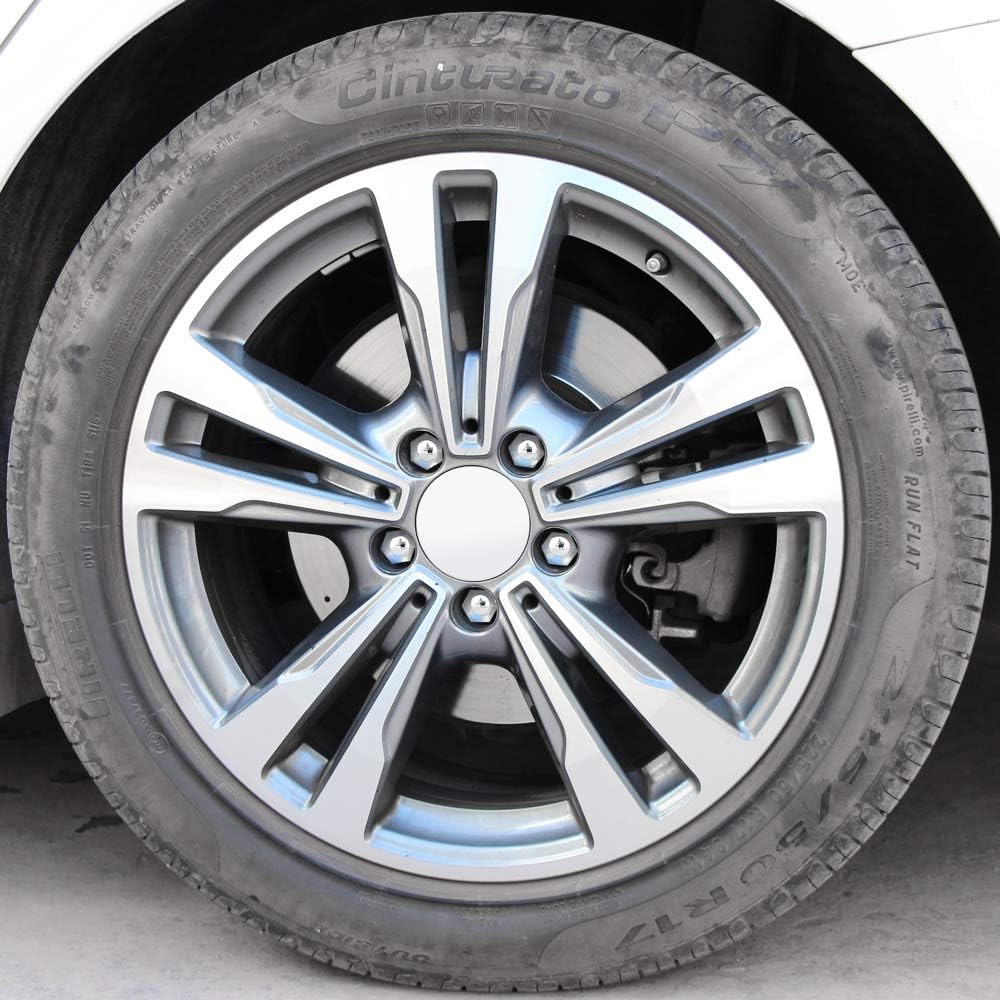 20 Copribulloni Per Ruote Auto Da 17mm - Nero, Plastica ABS, Antipolvere E Decorativi