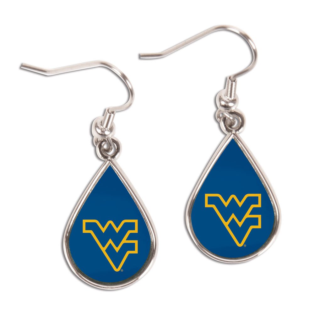 WinCraft NCAA 25605014 West Virginia University Jewelry Carded Earrings