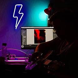 Neon Signs Lightning Bolt Neon Light Sign for Wall
