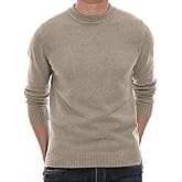 Sailwind Men's Crewneck Sweater Soft Casual Sweaters for Men Classic Pullover Sweaters with Ribbing Edge