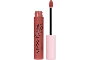 NYX PROFESSIONAL MAKEUP, Lip Lingerie XXL Matte Liquid Lipstick, Vegan Formula - 07 WARM UP (Red Rose)