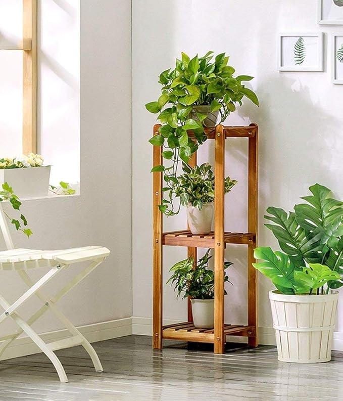 DBSCD Puesto De Flores,3 Niveles Flor de Madera/Estantes de ...