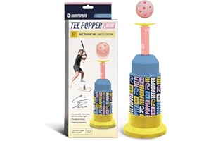 Bandit Sports Coach RAC Coach RAC Mini Tee Popper, Hitting Tee for Perfect Swings, Batting Machine for Practicing Hitting Wit