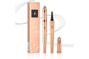 FEEON 2024 Upgrade Magic Eyebrow Pencil, 3D Waterproof Microblading Eyebrow Pencil Contouring Pen, 4 Tipped Precise Brow Pen Fine Stroke Microblading Eyebrow Pencil Natural Makeup (Dark Brown)