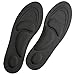 Dr. Foot's Arch Support Insoles, Help Against Plantar Fasciitis, Metatarsal and Heel Pain, Diabetic Anti-Sweat Foam Comfortable Insoles for Shock Absorption(M | 5~9 US Women's, Black)