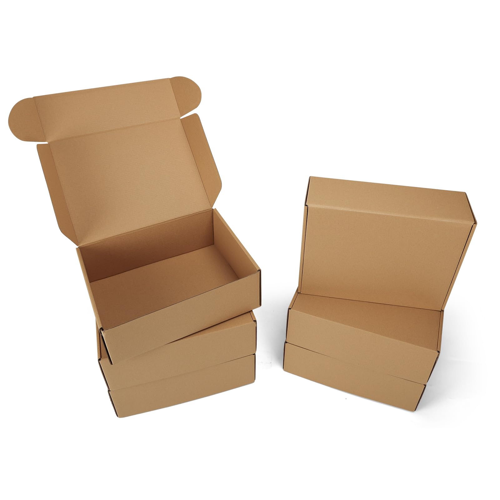 Photo 1 of PHAREGE 12x9x4 inch Shipping Boxes 6 Pack Brown, Tab Lock Tuck Top Mailer Boxes for Packaging Small Business, Medium Cardboard Gift Boxes for Wrapping Mailing Present