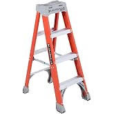 Louisville Ladder 4 ft Fiberglass Step Ladder, FS1504, Type IA, 300 lbs