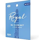 D'Addario Organic Royal Bb Clarinet Reeds 3.0 Strength 3-Pack
