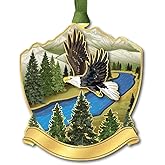 Beacon Design Eagle in Flight Namedrop Ornament, 2.9-Inch, Multicolor