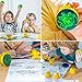 JOADY Stamps for Kids My First Stamps Rubber Craft Stamps Featuring 5 Cute Farm Animals Plus Safe Washable Water-Based Ink Pad. Easy Grip! Free Bonus: at The Farm – Coloring and Creative eBook