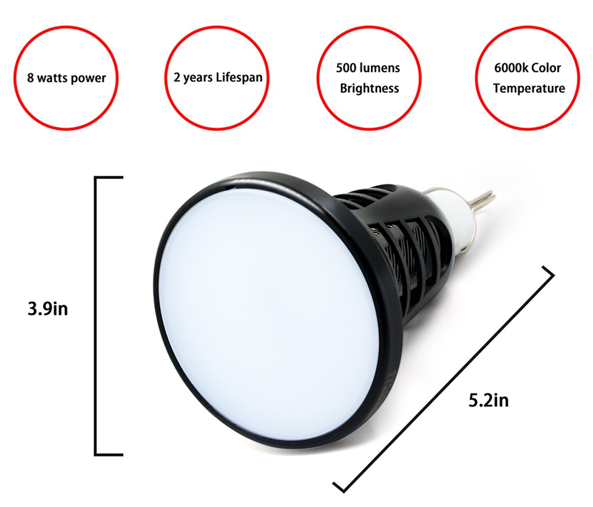Bug Zapper Bulb- [2018 Upgraded] 2 in 1 Mosquito Killer Lamp & LED Night Light / USB and Solar Charging / Lightweight Lantern for Indoor / Outdoor, Home / Camping