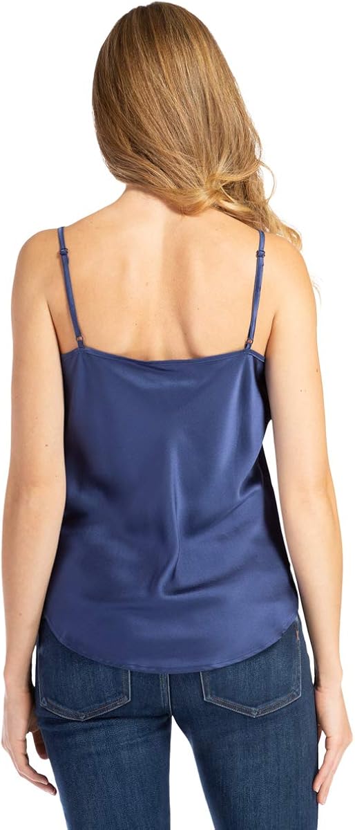 Fishers Finery Women's 100% Pure Mulberry Silk Camisole with Adjustable Straps - Improved FIT at  Women’s Clothing store: Tank Top And Cami Shirts