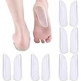 5 Pairs Medial & Lateral Heel Wedge Silicone Insoles - Corrective Adhesive Shoe Inserts for Foot Alignment, Knock Knee Pain, Bow Legs, Osteoarthritis for Men and Women
