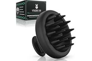 VIKICON Silicone Scalp Massager Shampoo Brush for Hair Growth, Beard Brush for Men, Face & Beard Scrubber Exfoliator, Wet Dry Shower Head Scalp Massager for Exfoliating Dandruff, Gifts for Him Father