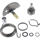 Glixal GY6 49cc 50cc 80cc 100cc Kick Start Shaft with Idle Gear Sets | Fit 139QMB 139QMA Engine, Compatible with Taotao Roketa Benzhou Dinli Gilera Kymco ZNEN Scooter Moped ATV Go Kart Engine