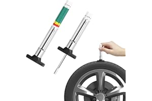 Wedcool 2PCS Tire Wear Gauge, Tire Tread Depth Gauge, 25MM/32nds Color Coded Tire Tread Depth Gauge, Tire Tread Depth Accurat