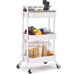 TOOLF Utility Rolling Cart with Lockable