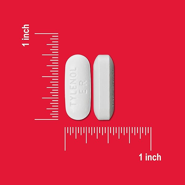 TYLENOL 8 HOUR ACETAMINOPHEN 650 MG EXTENDED RELEASE CAPLETS, FAST ACTING BI-LAYER DESIGN, QUICK & LONG LASTING PAIN RELIEF FOR MUSCLE, JOINT, BACK & ARTHRITIS ACHES, FEVER REDUCER, 100 COUNT