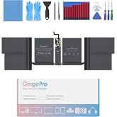 GingePro Replacement Battery for MacBook Pro A2442, 14-Inch, 2021 | Replaces battery: A2519, 11.46 V 6100 mAh 69.9 Wh, tool kit, up to 1000 cycles, guide, 3 screwdrivers
