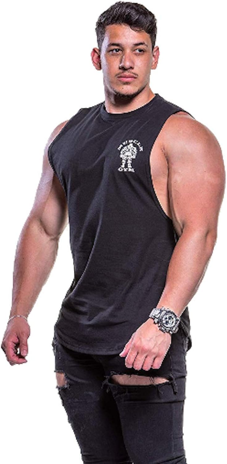 mens black muscle fit t shirt